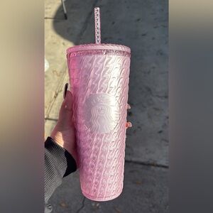 Pink starbucks cup